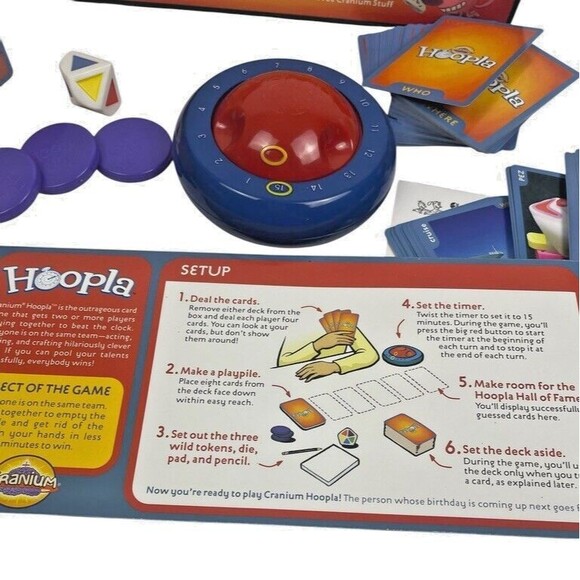 Cranium Hoopla Educational Fun Family Game Complete Set 1 Sealed Card Deck - Picture 4 of 8